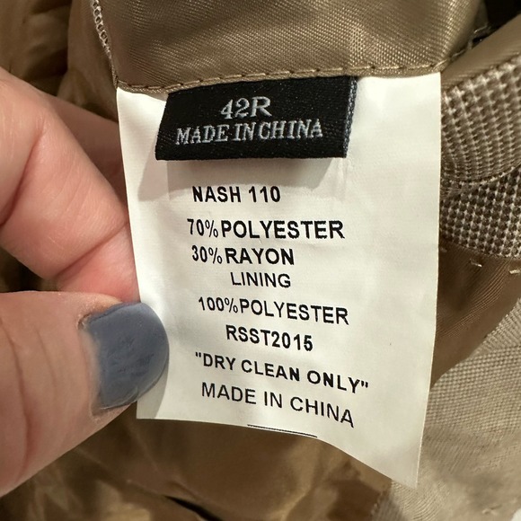 Cody James Proper The Nash Blazer Mens 42R Beige Western‎ Sport Coat Workwear - Picture 9 of 9